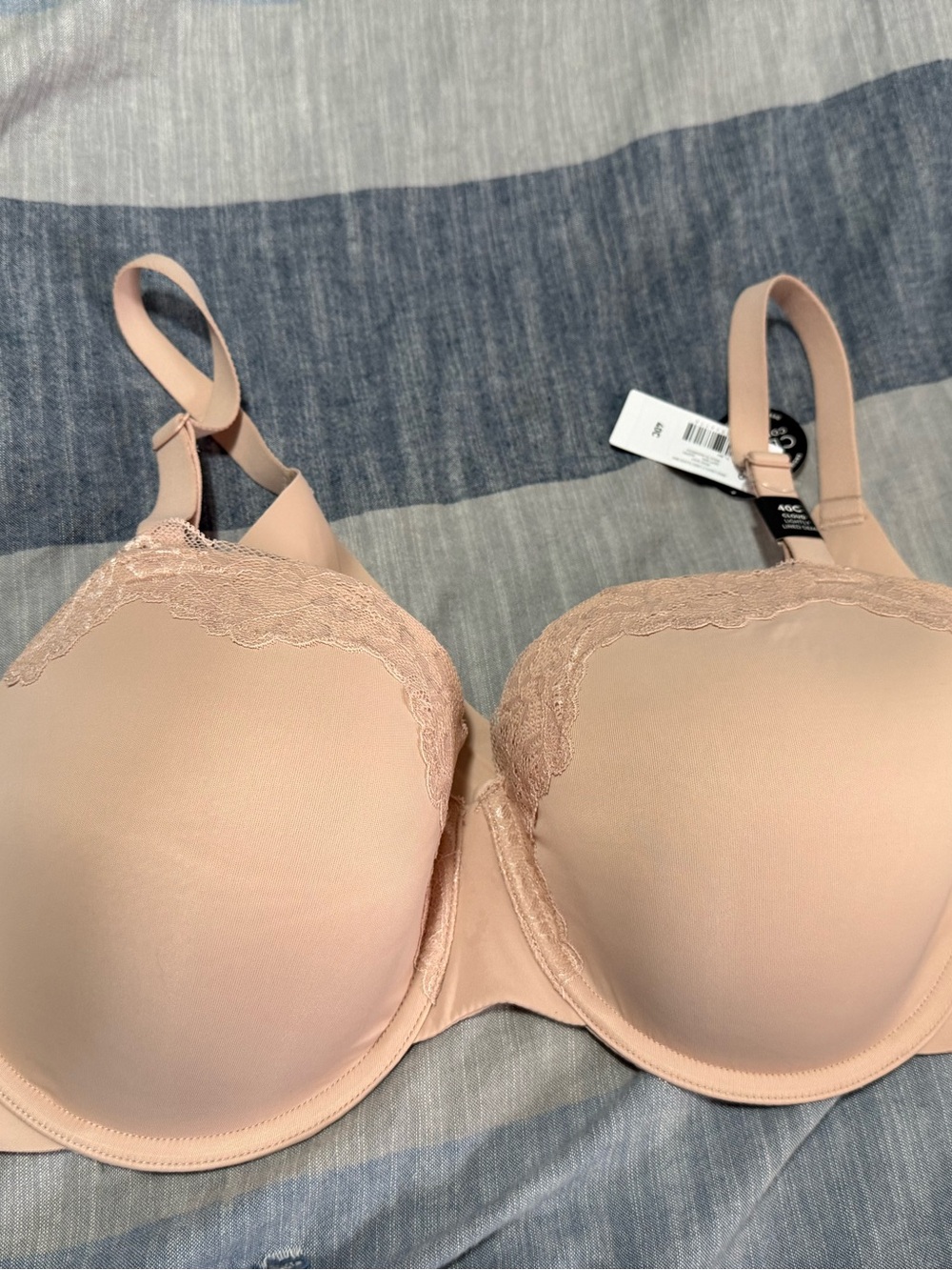 Two torrid Blush Lace-Trim T-Shirt Bras